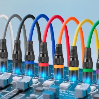 VEVOR Σετ 10 Χρυσών XLR Καλωδίων 2m με Αντιπαρεμβολή για Επαγγελματ... VEVOR Σετ 10 Χρυσών XLR Καλωδίων 2m με Αντιπαρεμβολή για Επαγγελματ...