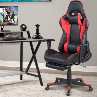 BAKAJI Καρέκλα Πολυθρόνα Gaming Γραφείου Σπιτιού Ανακλινόμενη με Υ... BAKAJI Καρέκλα Πολυθρόνα Gaming Γραφείου Σπιτιού Ανακλινόμενη με Υ...