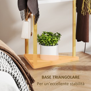 HOMCOM Δέντρο Κρεμάστρα από Μπαμπού με 8 Γάντζους και 3 Ράφια, 45x4... HOMCOM Δέντρο Κρεμάστρα από Μπαμπού με 8 Γάντζους και 3 Ράφια, 45x4...