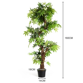 Costway Τεχνητό Φυτό Υψηλής Ποιότητας με Φυσικό Κορμό και PVC Φύλλ... Costway Τεχνητό Φυτό Υψηλής Ποιότητας με Φυσικό Κορμό και PVC Φύλλ...