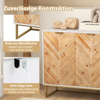 Costway Εξαιρετικός Μπουφές με Φυσική Ομορφιά και Άφθονο Αποθηκευτι... Costway Εξαιρετικός Μπουφές με Φυσική Ομορφιά και Άφθονο Αποθηκευτι...