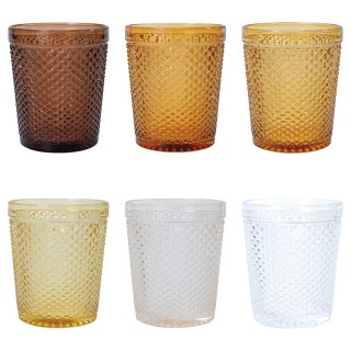 Villa DEste Σετ 6 ποτήρια νερού 300 ml από γυαλί με επιφάνεια επεξ... Villa DEste Σετ 6 ποτήρια νερού 300 ml από γυαλί με επιφάνεια επεξ...