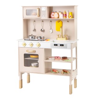Costway Ρυθμιζόμενη Ξύλινη Παιδική Κουζίνα με Φώτα & Ήχους, Φούρνο ... Costway Ρυθμιζόμενη Ξύλινη Παιδική Κουζίνα με Φώτα & Ήχους, Φούρνο ...