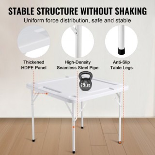 Πτυσσόμενο Τραπέζι Mahjong 4 Ατόμων VEVOR με Θήκες & Τραπέζι Παιχνι...