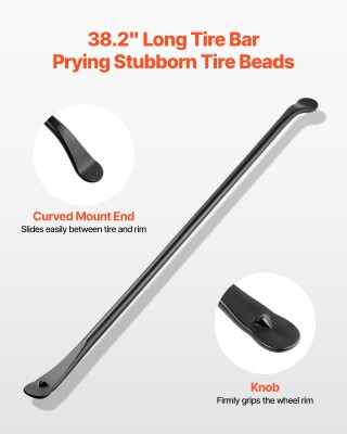 VEVOR Μπάρες Ελαστικών 2 τεμ., Σιδερένια Εργαλεία Τοποθέτησης και Α...