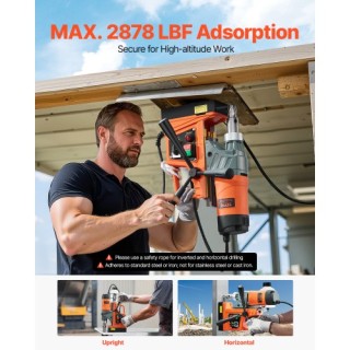 VEVOR Φορητή Μαγνητική Δράπανο 1450W με Ισχύ Έλξης 2878 lbf και Διά... VEVOR Φορητή Μαγνητική Δράπανο 1450W με Ισχύ Έλξης 2878 lbf και Διά...