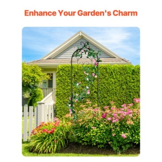 VEVOR Μεταλλική Πέργκολα Κήπου 60x15 ίντσες Ανθεκτική στη Σκουριά γ...