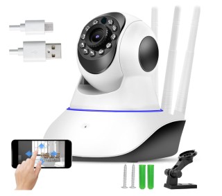 Κάμερα IP WiFi με Περιστροφή, Ήχο και Εσωτερικό Αισθητήρα Κίνησης ... Κάμερα IP WiFi με Περιστροφή, Ήχο και Εσωτερικό Αισθητήρα Κίνησης ...