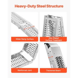 VEVOR Βαρέως Τύπου Ράμπες Φόρτωσης 1000 lbs με Λαβές (2 Τεμάχια) ZZ... VEVOR Βαρέως Τύπου Ράμπες Φόρτωσης 1000 lbs με Λαβές (2 Τεμάχια) ZZ...