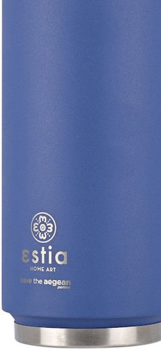 ESTIA Θερμός Ταξιδιού 500ml Save the Aegeanσε Τζιν Μπλε Χρώμα 01-12076 ESTIA Θερμός Ταξιδιού 500ml Save the Aegeanσε Τζιν Μπλε Χρώμα 01-12076