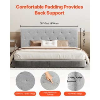 VEVOR Κεφαλάρι για Κρεβάτι Πλήρους Μεγέθους με Ρυθμιζόμενο Ύψος Σφο... VEVOR Κεφαλάρι για Κρεβάτι Πλήρους Μεγέθους με Ρυθμιζόμενο Ύψος Σφο...