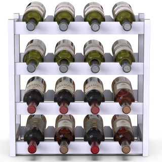 BAKAJI Λευκή Μπαμπού Κάβα Κρασιών με 16 Θέσεις για Μπουκάλια Ποτών... BAKAJI Λευκή Μπαμπού Κάβα Κρασιών με 16 Θέσεις για Μπουκάλια Ποτών...