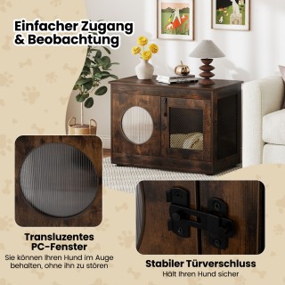 Costway  Κλουβί Κατοικιδίου για Μικρούς έως Μεσαίους Σκύλους & Γάτε...