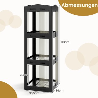 Costway Περιστρεφόμενη Βιβλιοθήκη 3 Επιπέδων με Αντιολισθητικά Πόδι... Costway Περιστρεφόμενη Βιβλιοθήκη 3 Επιπέδων με Αντιολισθητικά Πόδι...