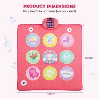 Costway Παιδικό Χορευτικό Χαλάκι με 5 Λειτουργίες & 9 Ήχους Πιάνου ... Costway Παιδικό Χορευτικό Χαλάκι με 5 Λειτουργίες & 9 Ήχους Πιάνου ...