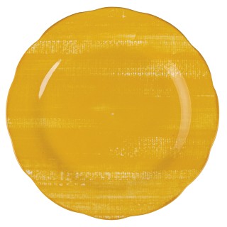 Villa DEste Σετ 6τμχ Ρηχό πιάτο από πορσελάνη με κυματοειδές κίτρι... Villa DEste Σετ 6τμχ Ρηχό πιάτο από πορσελάνη με κυματοειδές κίτρι...