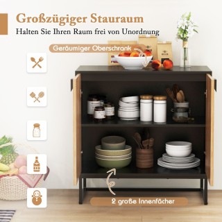 Costway Εξαιρετικός Μπουφές με Φυσική Ομορφιά και Άφθονο Αποθηκευτι...