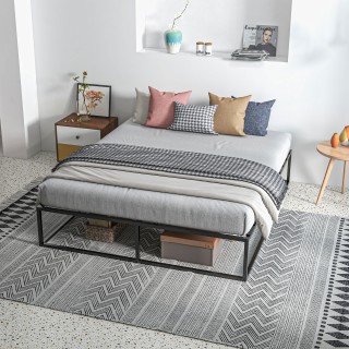 HOMCOM Σκελετός κρεβατιού με πηχάκια από κόντρα πλακέ και κάτω δοχε...