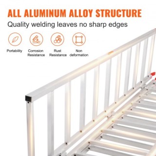 Ράμπα Αλουμινίου VEVOR, 1500 lbs, Τρίπτυχη, 77x54 ZZZ1500775415AK8GV0 Ράμπα Αλουμινίου VEVOR, 1500 lbs, Τρίπτυχη, 77x54 ZZZ1500775415AK8GV0