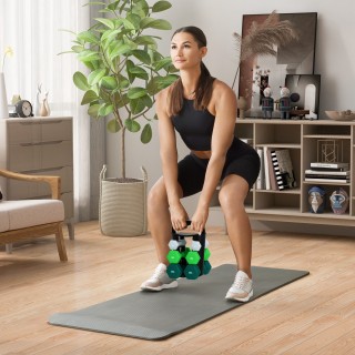 SPORTNOW Σετ Αλτήρων με Υποστήριξη, 3 Ζεύγη Βαρών 2 x 1 κιλό, 2 x 3... SPORTNOW Σετ Αλτήρων με Υποστήριξη, 3 Ζεύγη Βαρών 2 x 1 κιλό, 2 x 3...