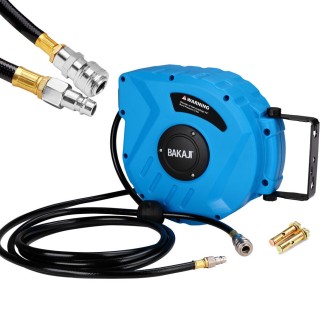 BAKAJI Τύμπανο Συμπιεσμένου Αέρα με Σωλήνα 10μ Σύνδεση 1/4 Τοποθέτη...