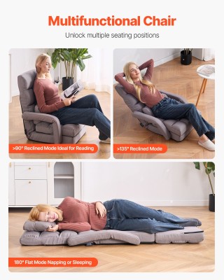 Πολυθρόνα Δαπέδου με 5 Ρυθμιζόμενες Θέσεις και Μπράτσα 64 x 63 x 69...