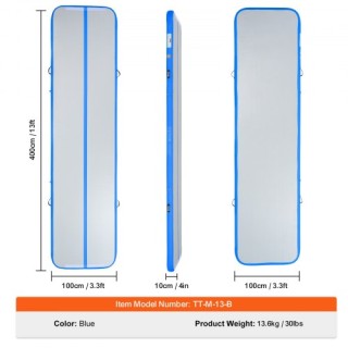 VEVOR 4m Φουσκωτό Στρώμα Γυμναστικής με Αντλία για Ακροβατικά ZFXK... VEVOR 4m Φουσκωτό Στρώμα Γυμναστικής με Αντλία για Ακροβατικά ZFXK...