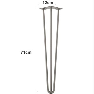 BAKAJI Σετ 4 Πόδια Τραπεζιού Γραφείου 71εκ Μεταλλικό Μοντέρνος Σχεδ...