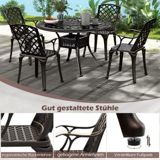 Costway Σετ 2 Καρεκλών Τραπεζαρίας από Χυτό Αλουμίνιο για Εξωτερικ... Costway Σετ 2 Καρεκλών Τραπεζαρίας από Χυτό Αλουμίνιο για Εξωτερικ...