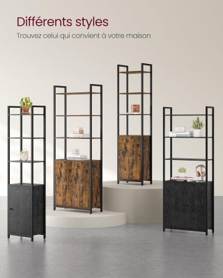 Βιβλιοθήκη-Ραφιέρα 6 Επιπέδων με Πόρτα με Μεταλλικό Σκελετό και Ρ... Βιβλιοθήκη-Ραφιέρα 6 Επιπέδων με Πόρτα με Μεταλλικό Σκελετό και Ρ...