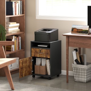 HOMCOM Κινητή Μονάδα Γραφείου με Ανοιχτό Ράφι, Συρτάρι με Κλειδαριά... HOMCOM Κινητή Μονάδα Γραφείου με Ανοιχτό Ράφι, Συρτάρι με Κλειδαριά...