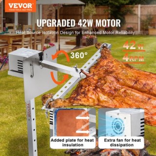 Ηλεκτρική Σούβλα VEVOR 46 για BBQ 90lb Ανοξείδωτη  DDXZKJ46INCHG2DVEV2