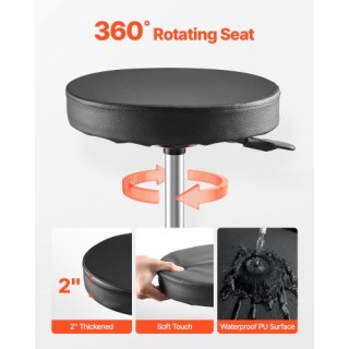 VEVOR Ρυθμιζόμενο Σκαμπό Μηχανικού με Ρόδες 300 lbs Φορτίο YXXCDDJL...