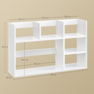 VASAGLE Ραφιέρα Γραφείου Μοντέρνου Σχεδιασμού με Ευρύχωρη Αποθήκευσ... VASAGLE Ραφιέρα Γραφείου Μοντέρνου Σχεδιασμού με Ευρύχωρη Αποθήκευσ...