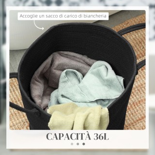 HOMCOM Καλάθι Απλύτων 36L Φορητό και Πτυσσόμενο με Χειρολαβές από ... HOMCOM Καλάθι Απλύτων 36L Φορητό και Πτυσσόμενο με Χειρολαβές από ...