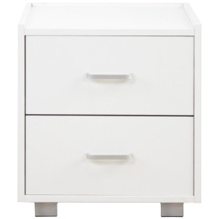 BAKAJI  Κομοδίνο Συρταριέρα με 2 Συρτάρια Ευρύχωρο Μινιμαλιστικό Σχ...