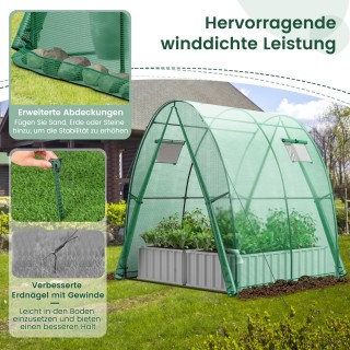 Costway Πολυαιθυλένιο Θερμοκήπιο με Ρολό Πόρτας και Παράθυρο 181x20... Costway Πολυαιθυλένιο Θερμοκήπιο με Ρολό Πόρτας και Παράθυρο 181x20...