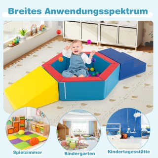 Costway 3 τεμ. αφρώδη τουβλάκια με μπαλάκια ωκεανού & πισίνα με 100... Costway 3 τεμ. αφρώδη τουβλάκια με μπαλάκια ωκεανού & πισίνα με 100...