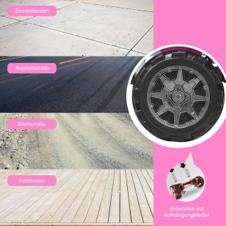 Costway Ηλεκτρικό Αυτοκίνητο Παιδιών με 2 Θέσεις, Τηλεχειριστήριο, ...