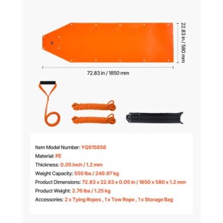 VEVOR Πολυχρηστικό Έλκηθρο Μεταφοράς για Ελάφια 72.8 x 22.8 ιντσών ... VEVOR Πολυχρηστικό Έλκηθρο Μεταφοράς για Ελάφια 72.8 x 22.8 ιντσών ...