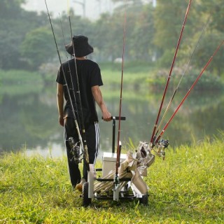 VEVOR Καρότσι Παραλίας για Ψάρεμα, 200 lbs, Μεγάλοι Τροχοί για Άμμο...