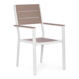 MultiGarden Σετ 2 λευκών κήπου καρεκλών για βεράντα ή μπαλκόνι από ...