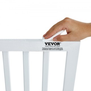 Πτυσσόμενη Λευκή Πύλη Κατοικιδίων VEVOR 24x60 εκ. KZDMZCWMBSMZ75YGXV0 Πτυσσόμενη Λευκή Πύλη Κατοικιδίων VEVOR 24x60 εκ. KZDMZCWMBSMZ75YGXV0