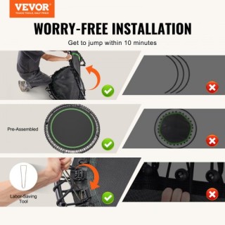 VEVOR 51 Πτυσσόμενο Μίνι Τραμπολίνο Γυμναστικής με Λαβή για Ενήλικ... VEVOR 51 Πτυσσόμενο Μίνι Τραμπολίνο Γυμναστικής με Λαβή για Ενήλικ...
