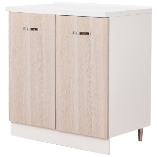 Shally Dogan  Βάση Κουζίνας από Ξύλο Χρώματος Φτελιάς με 2 Πόρτες κ...