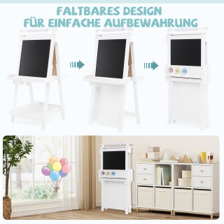 Costway Παιδική Ρυθμιζόμενη Πίνακας Λευκός με Μαγνητικό Πίνακα & Αν... Costway Παιδική Ρυθμιζόμενη Πίνακας Λευκός με Μαγνητικό Πίνακα & Αν...