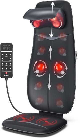 Renpho Μαξιλάρι Μασάζ Shiatsu για Αυχένα & Πλάτη  με Θέρμανση και 4...