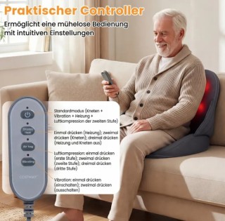 Costway Μαξιλάρι Μασάζ Πλάτης με Λειτουργία Θέρμανσης - Πτυσσόμενο ... Costway Μαξιλάρι Μασάζ Πλάτης με Λειτουργία Θέρμανσης - Πτυσσόμενο ...