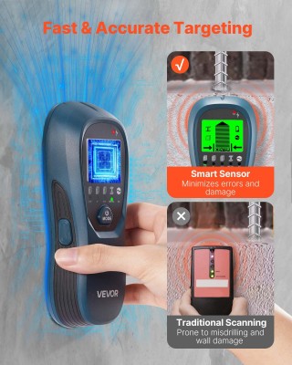 VEVOR Πολυλειτουργικός Ανιχνευτής Τοίχου 5 σε 1, 17 x 7.2 x 3.7 cm ... VEVOR Πολυλειτουργικός Ανιχνευτής Τοίχου 5 σε 1, 17 x 7.2 x 3.7 cm ...