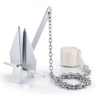 Σετ Άγκυρας VEVOR Fluke, 3.9 kg με Αλυσίδα 2.4 μ, Σχοινί 22.8 μ και... Σετ Άγκυρας VEVOR Fluke, 3.9 kg με Αλυσίδα 2.4 μ, Σχοινί 22.8 μ και...